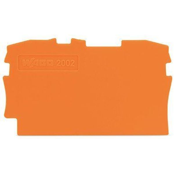 Wago END PLATE FOR 2002-1201, 0.8MM ORANGE,  2002-1292